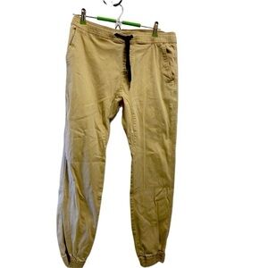 Brooklyn Cloth joggers khaki size large